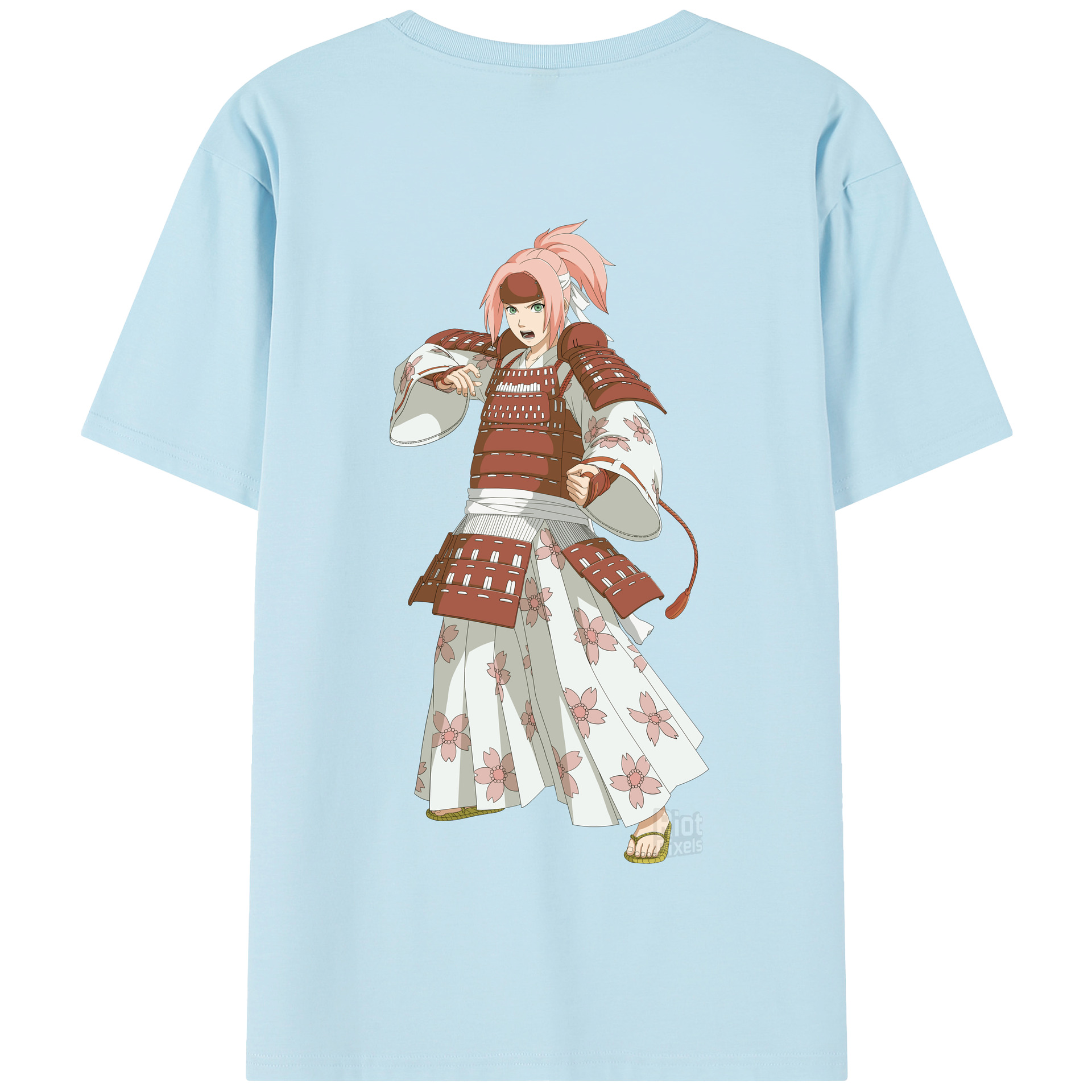 （画像用） NARUTO -ナルト- 春野サクラ Haruno Sakura 綿100％半袖Tシャツ（背面プリント）